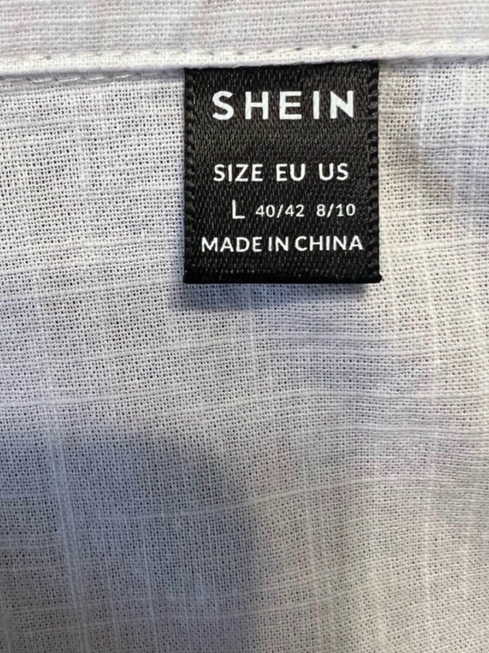 2 - Tops Bundle - 1- Red Linen/Cotton and 1-White Cotton Button Down Large - Picture 8 of 15